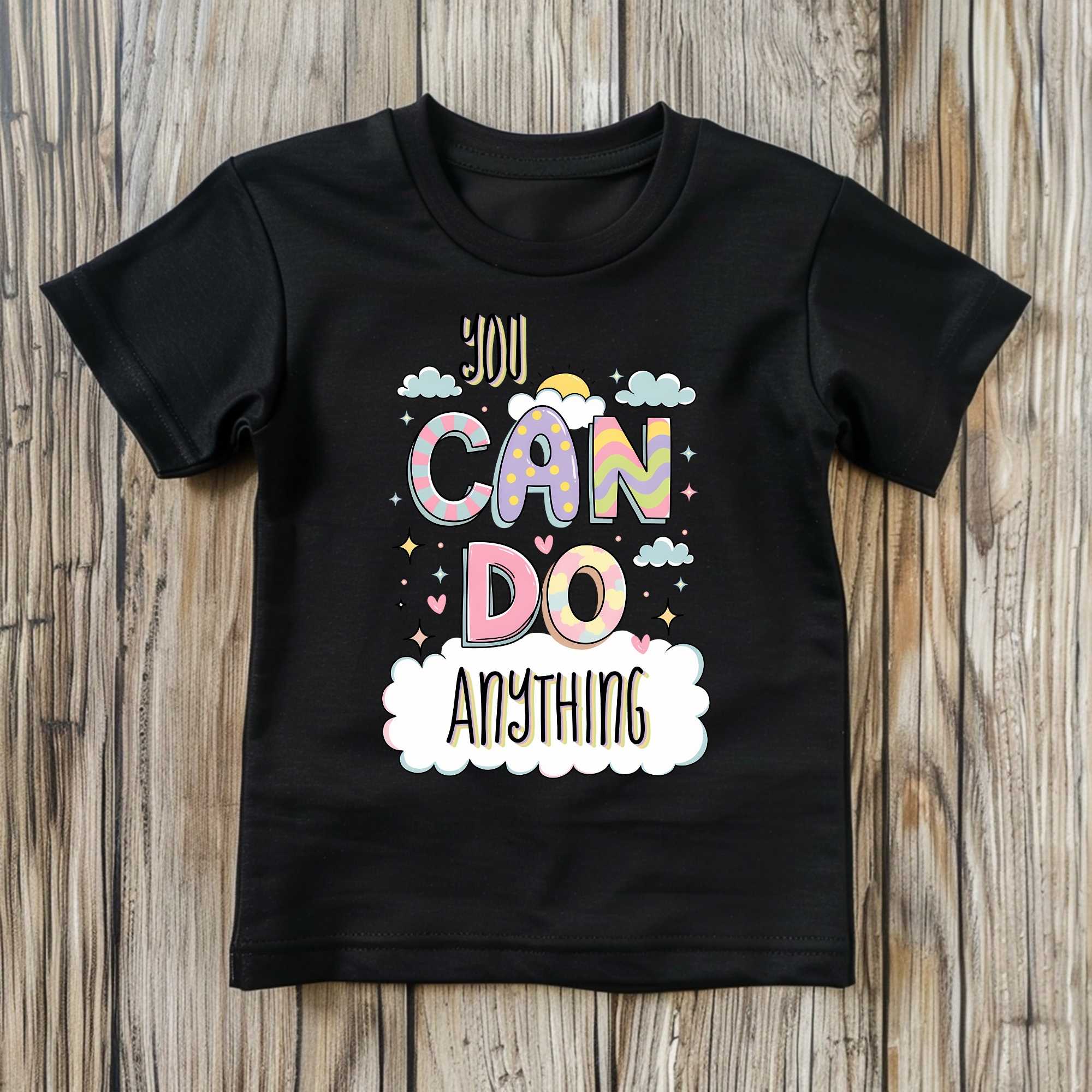 You Can Do Anything Motivational Girls’ T-Shirts