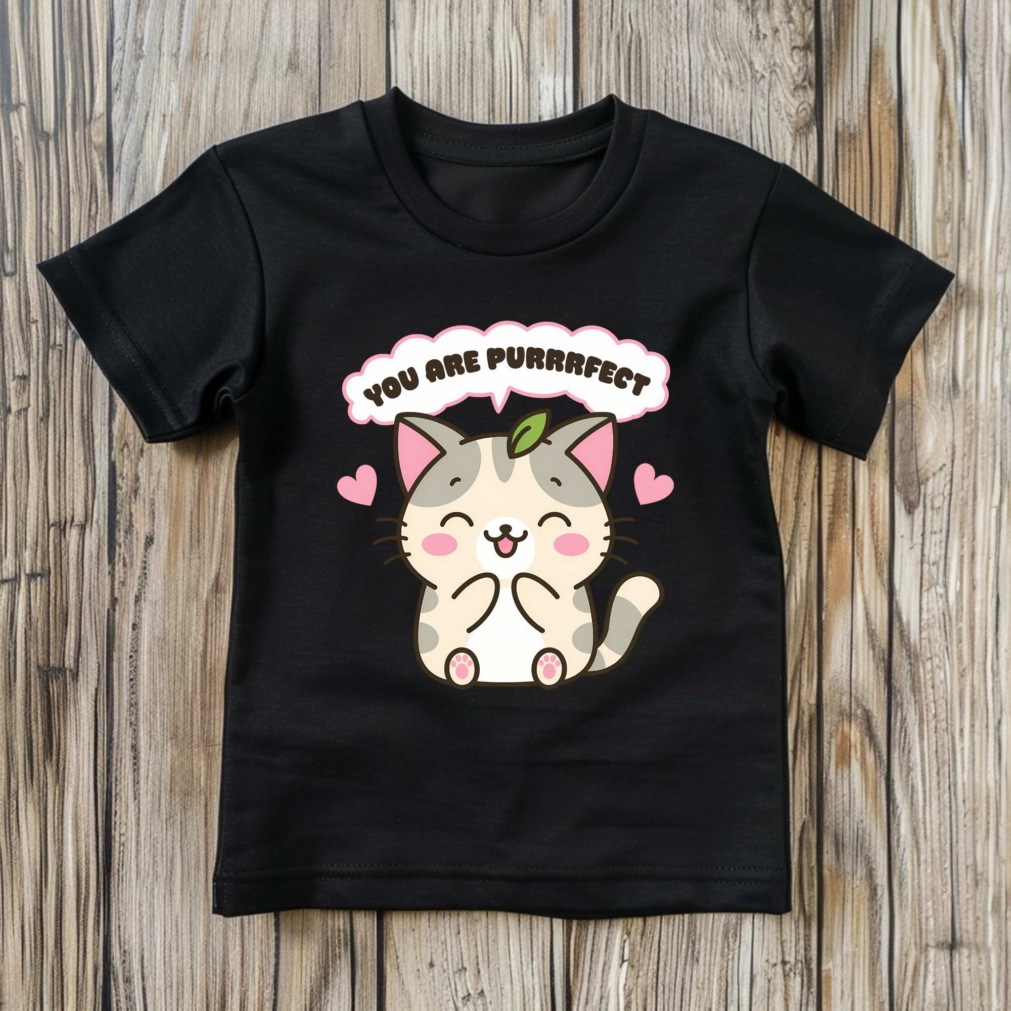 You Are Purrrfect Motivational Girls’ T-Shirts