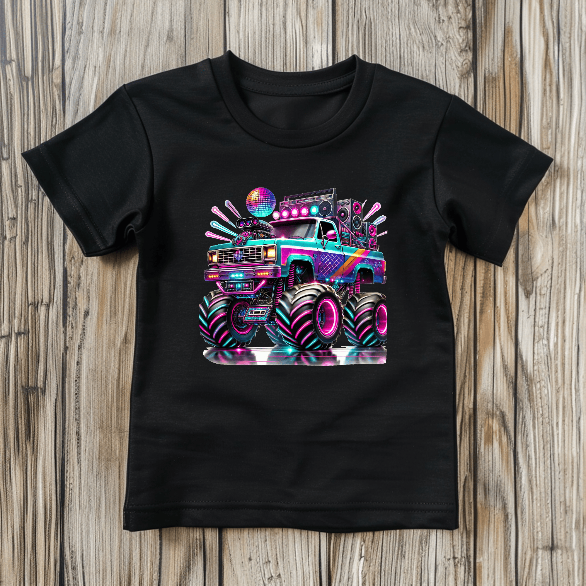 Disco Monster Truck Kids’ T-Shirts