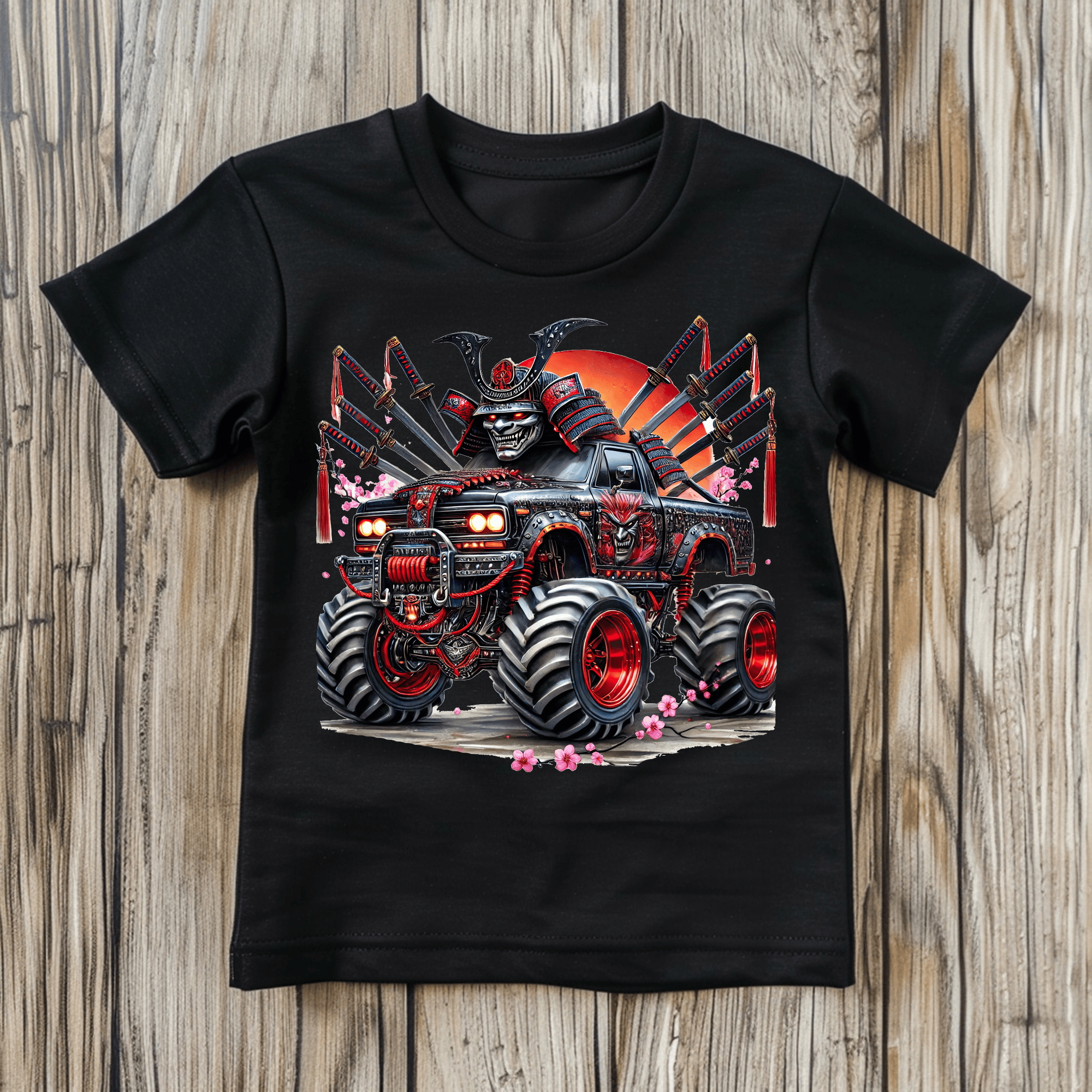 Samurai Monster Truck Kids’ T-Shirts