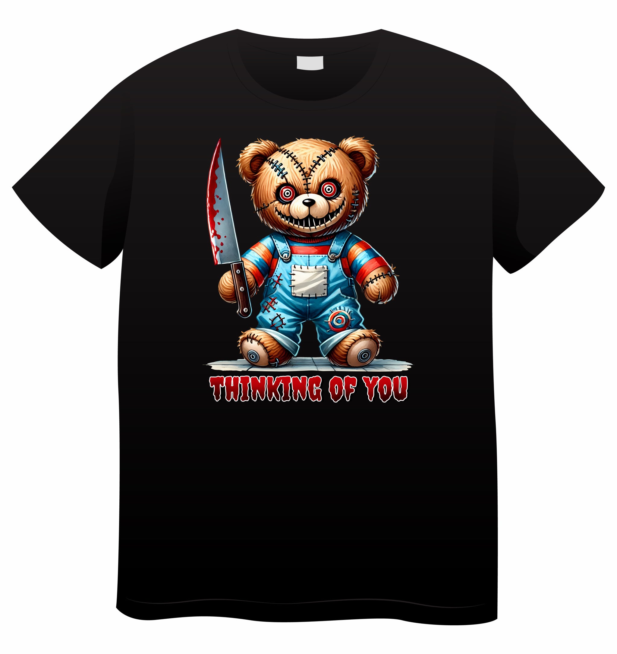 Thinking of You Teddy Bear Adult T-Shirt