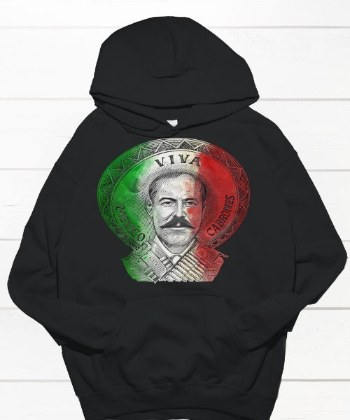 Pancho Villa Viva Mexico Adult Hoodie