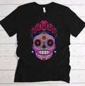 Dia De Los Muertos Sugar Skull Adult Tee
