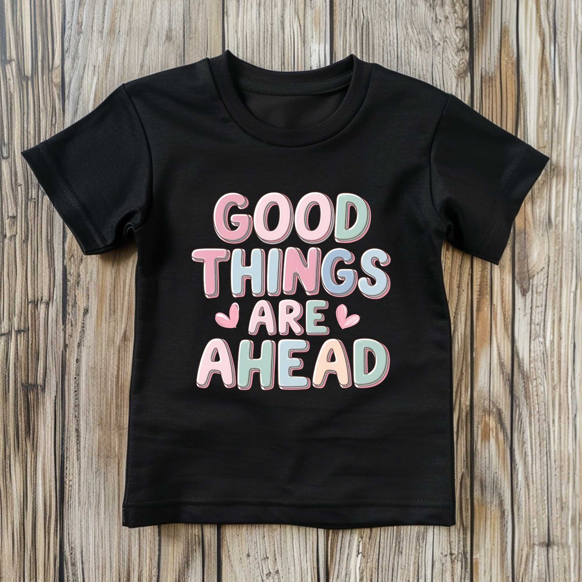 Good Things Are Ahead Motivational Girls’ T-Shirts