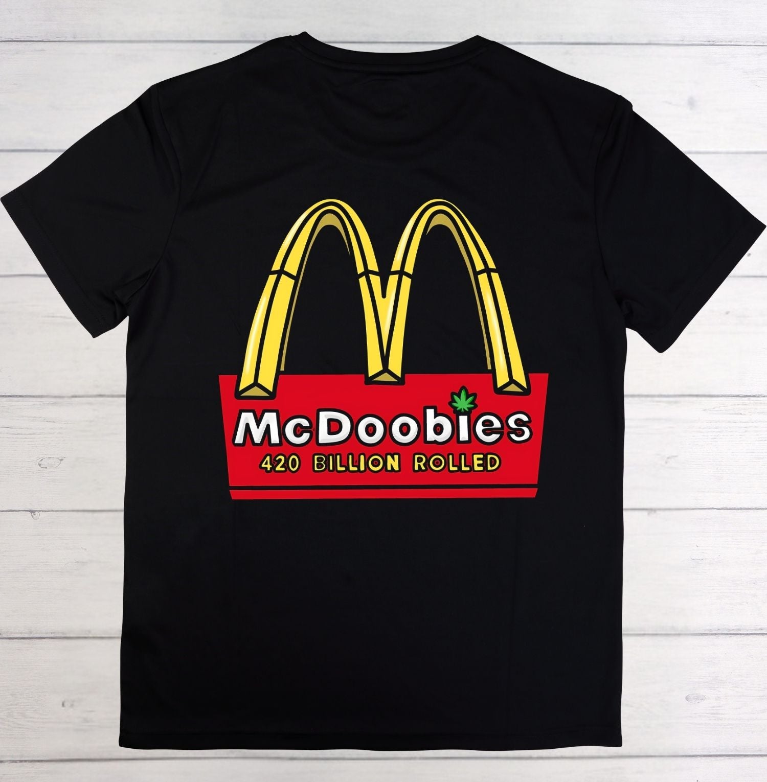 Black T shirt With Mc Doobies Logo