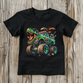 T-Rex Monster Truck Kids’ T-Shirts