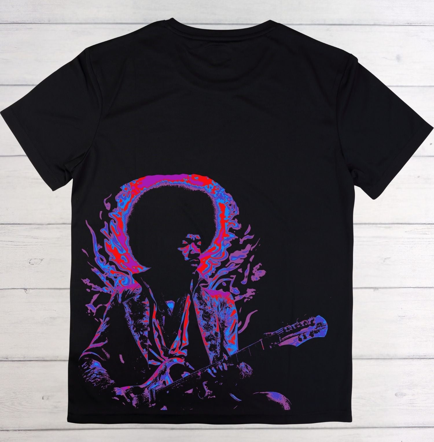 Psychedelic Guitarist Adult Tee