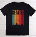Seattle Retro Sunset Adult Tee
